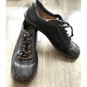 Born W31015 Women‎ Size 9.5 Browns Leather Lace Up Oxford Shoe